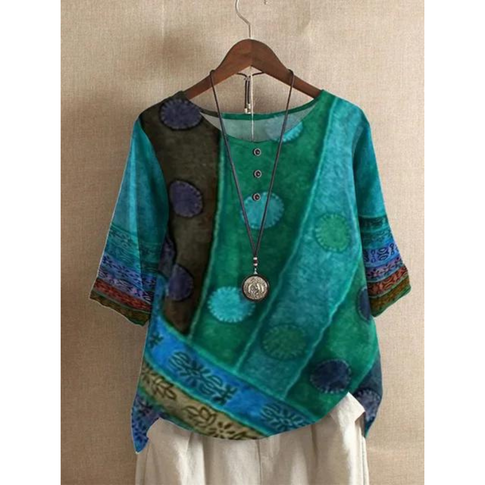 Valarie – Colorful Bohemian Top
