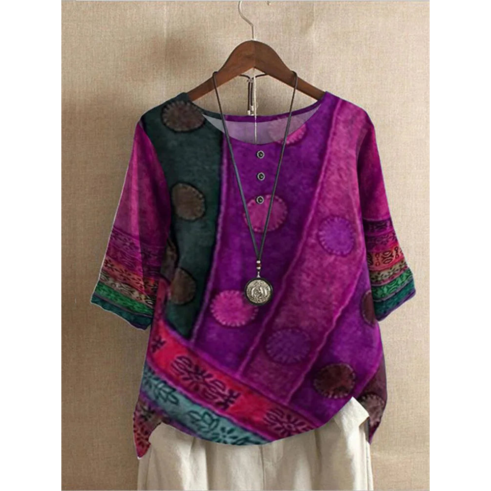 Valarie – Colorful Bohemian Top
