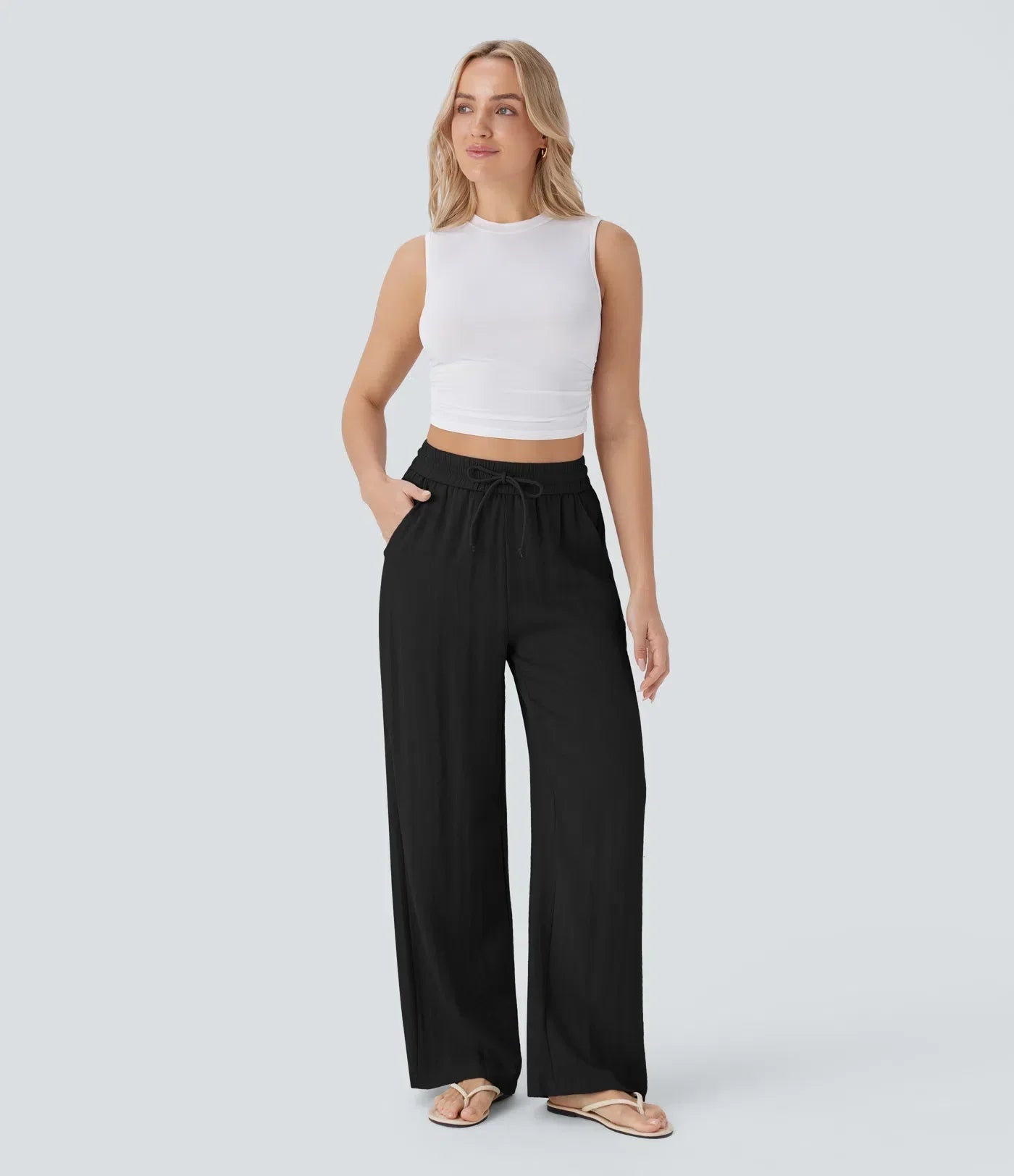 ZAFEIRIA | Eleganckie lniane spodnie