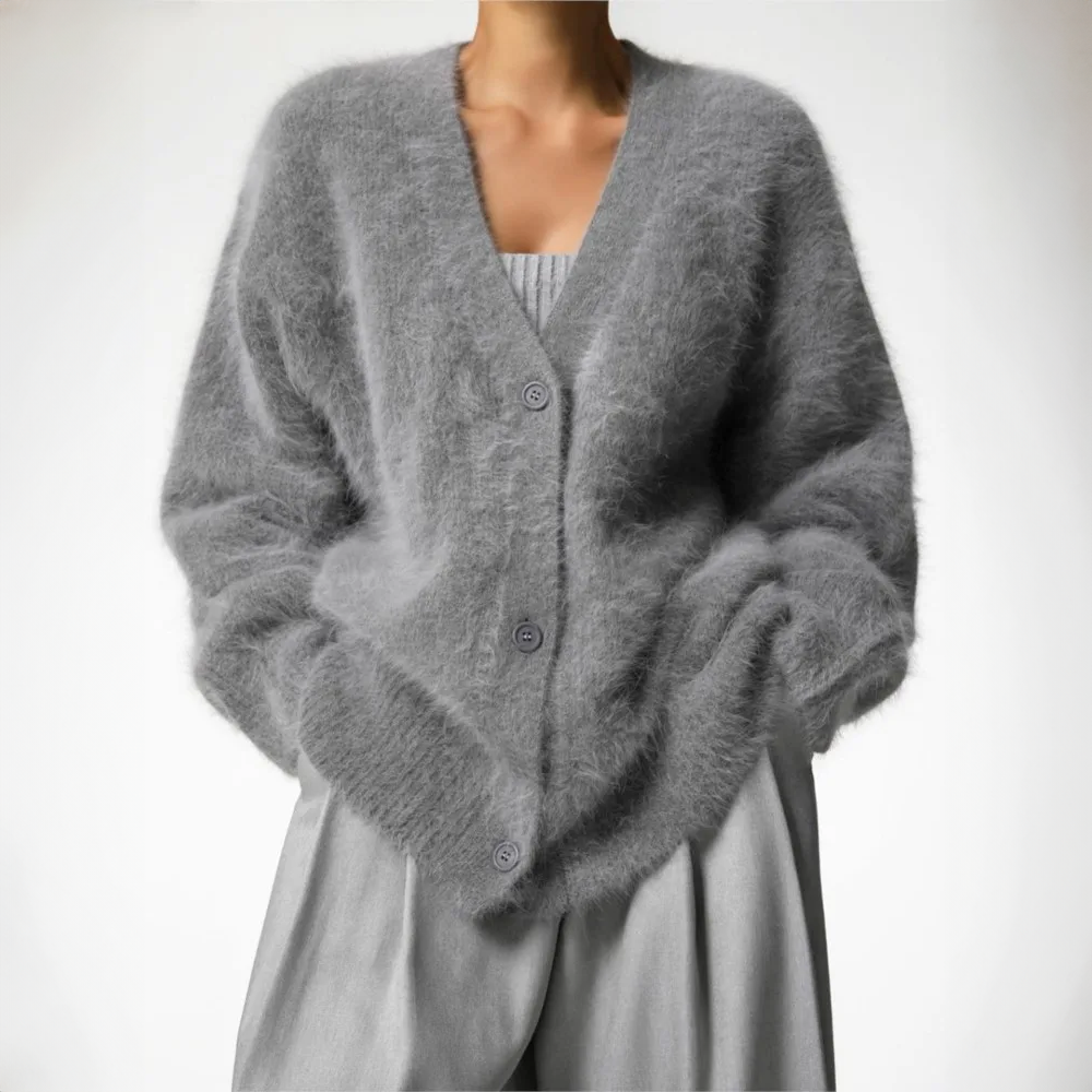 DHALIA | Elegancki oversize'owy kardigan